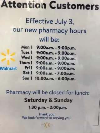 Are Walmart pharmacies open during the holidays?