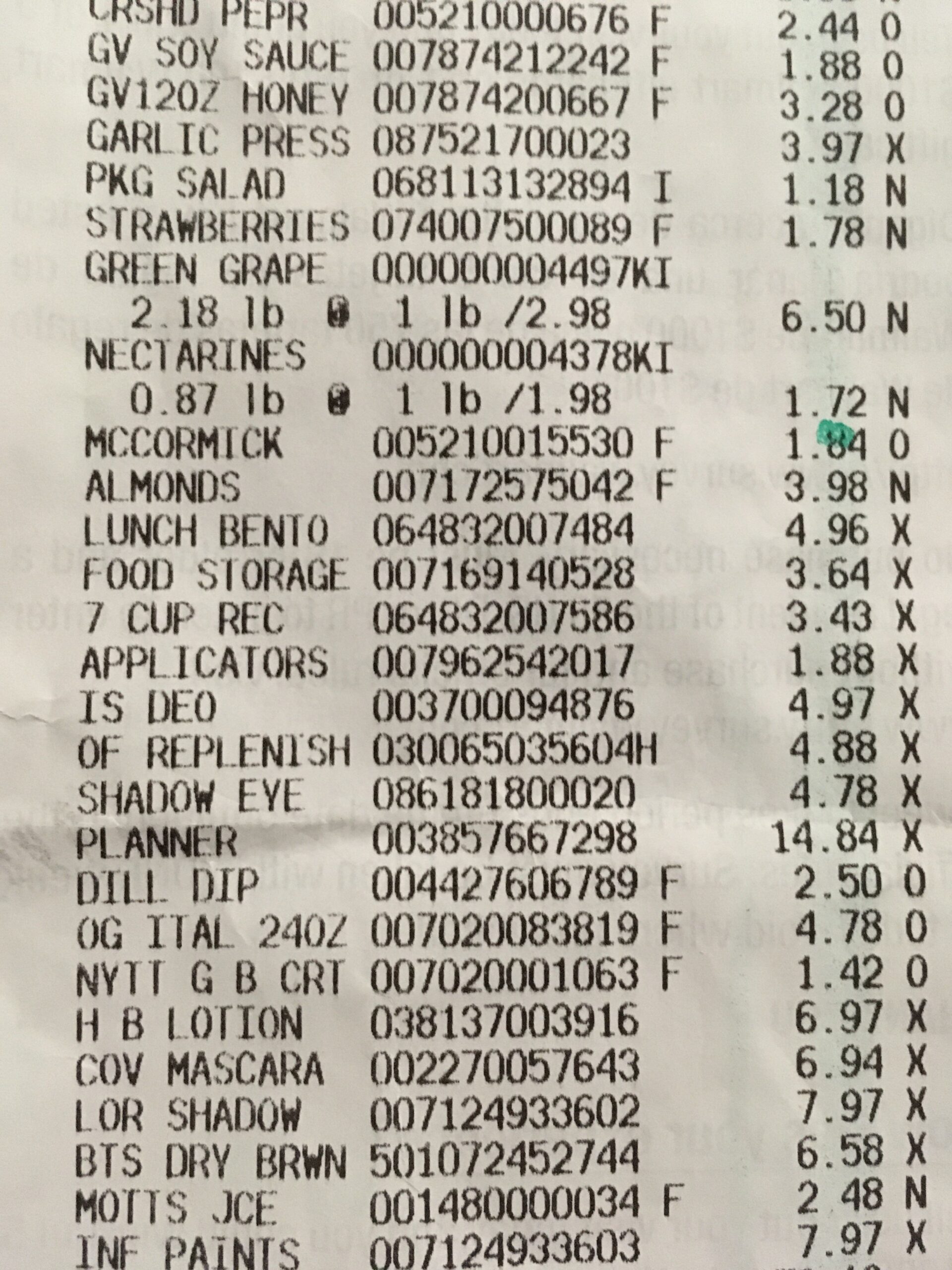 Walmart Receipt Item Codes Lookup Overview 2024   Walmart Reciept Codes Scaled 